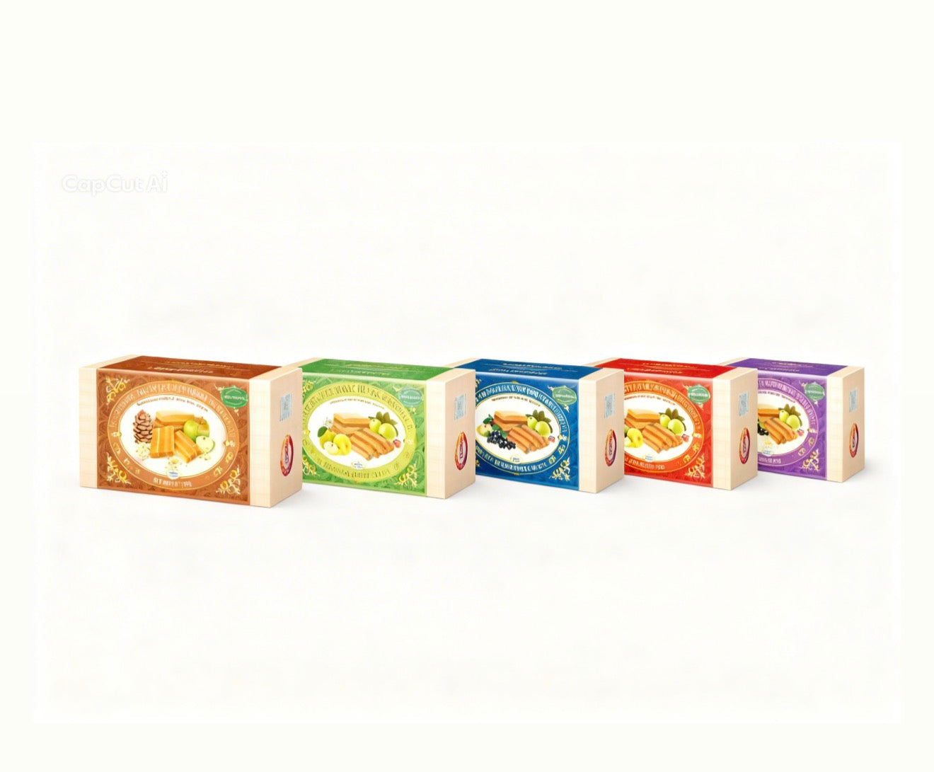 Frucht-Soufflé Mix-Set – 5 Sorten, glutenfrei & ohne Zuckerzusatz, 5 × 180 g