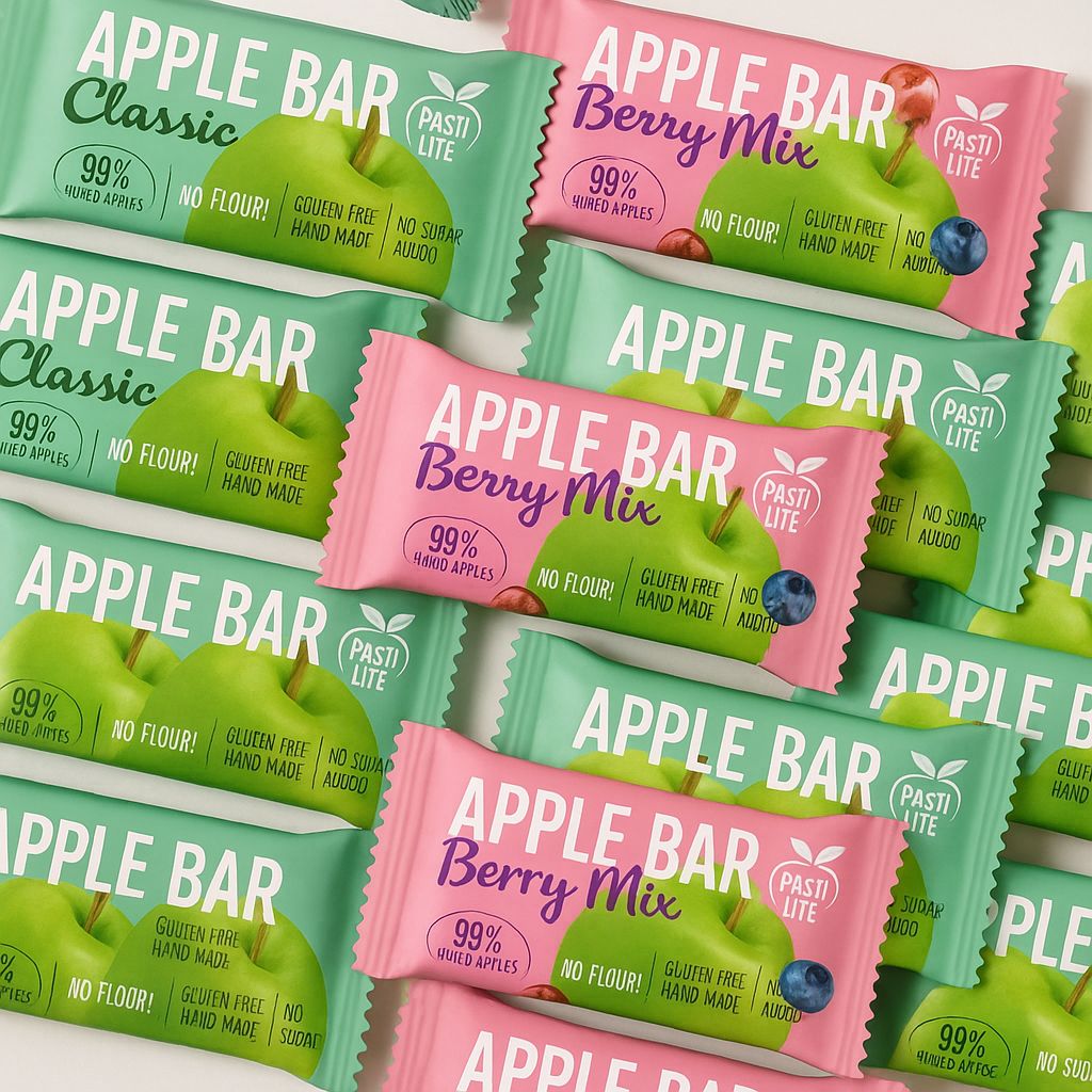 Apfelschnitt-Riegel, Packung mit 15 Stück