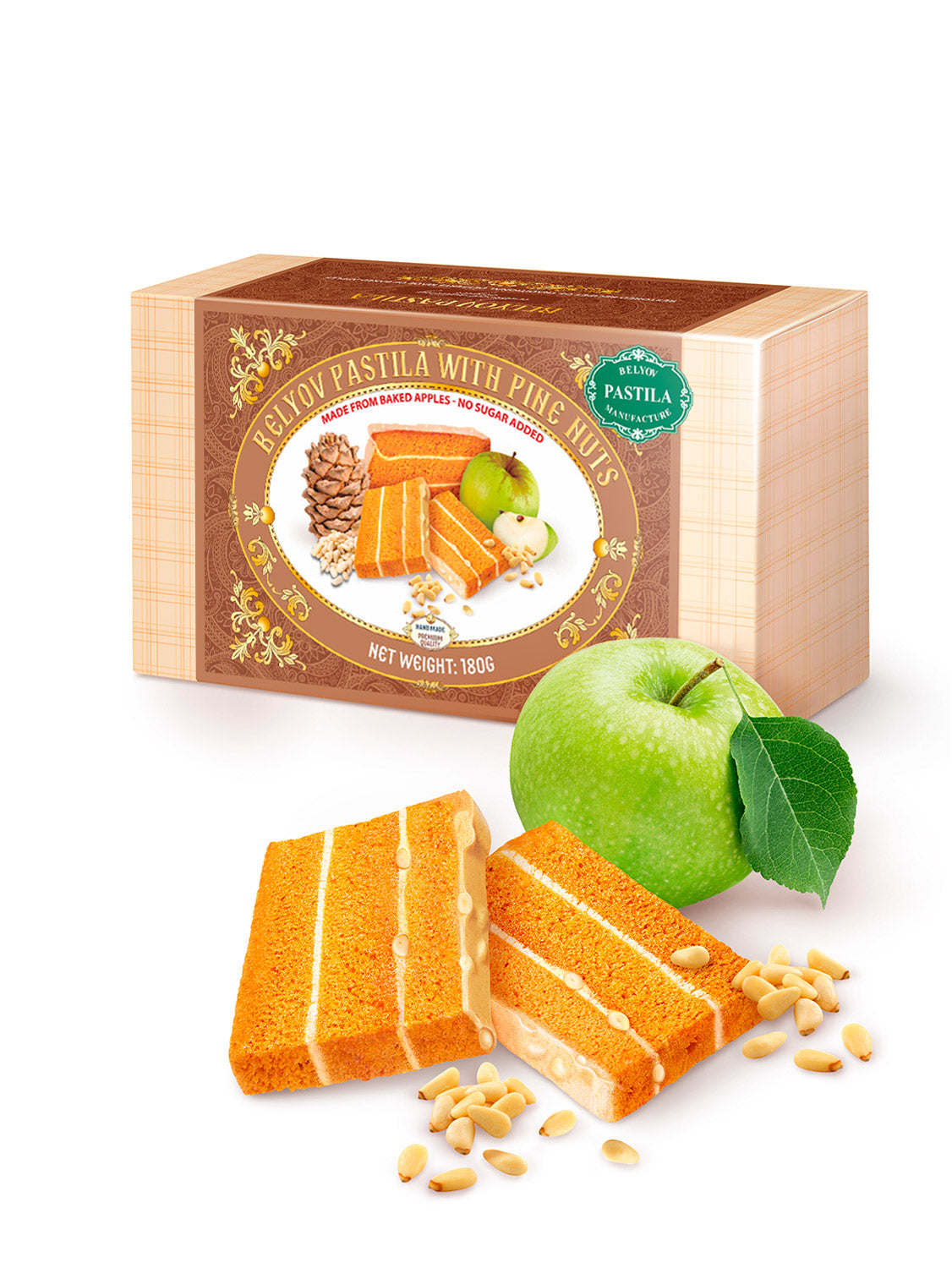 Frucht-Soufflee mit Pinienkerne gluten-free, ohne Zuckerzusatz 180 g