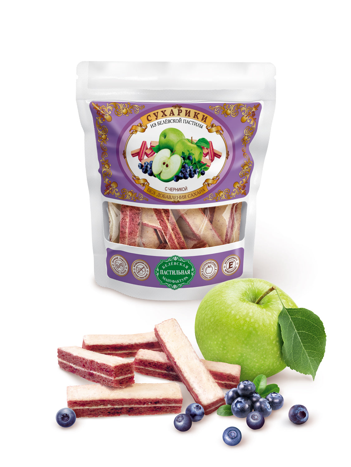 Belov Trockenfrüchte-Zwieback mit Blaubeeren ohne Zucker, 40 g